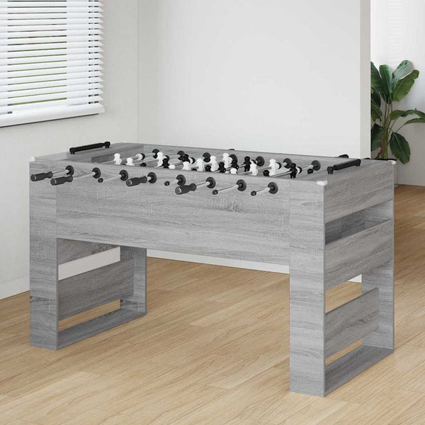 Futispöytä 2 pcs Harmaa Sonoma 146,5 x 74 x 85 cm Tekninen puu