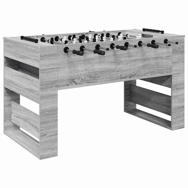 Futispöytä 2 pcs Harmaa Sonoma 146,5 x 74 x 85 cm Tekninen puu