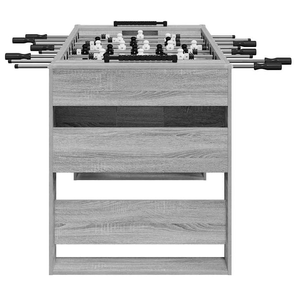Futispöytä 2 pcs Harmaa Sonoma 146,5 x 74 x 85 cm Tekninen puu