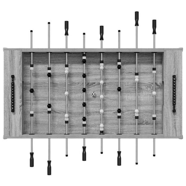 Futispöytä 2 pcs Harmaa Sonoma 146,5 x 74 x 85 cm Tekninen puu