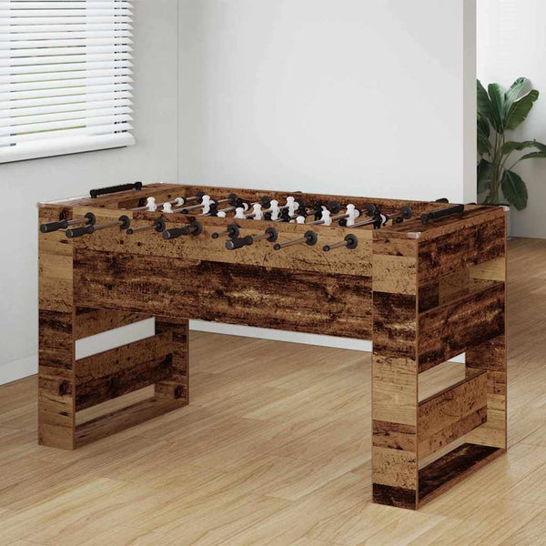 Futispöytä 2 pcs Vanha puu 146,5 x 74 x 85 cm Tekninen puu