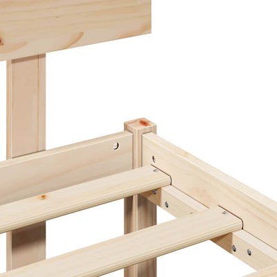 Ruskea sängyn runko päätyllä Canela 6FT Super King Size (mänty)