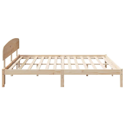 Sängyn runko päätyllä Ruskea 6FT Super King Size Täysi Mänty