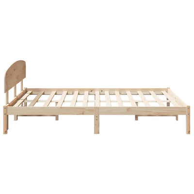 Sängyn runko päätyllä Ruskea 5FT King Size Täysi Mänty