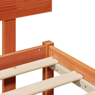 Ruskea sängyn runko päätyllä Stanoi 5FT King Size (mänty)