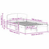 Ruskea sängyn runko päätyllä Tikosi 140x190cm (mänty)
