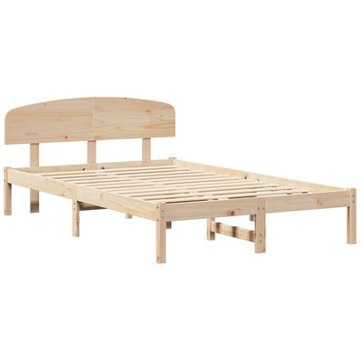Sängyn runko päätyllä Ruskea 4FT Small Double Täysi Mänty