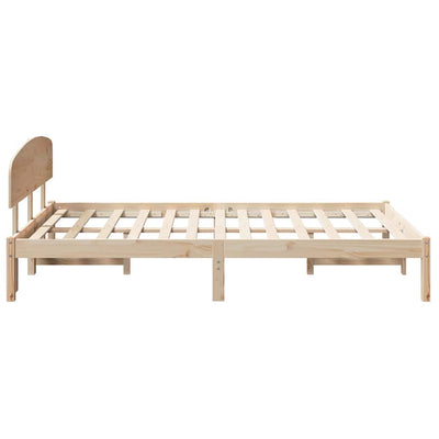 Sängyn runko päätyllä Ruskea 4FT Small Double Täysi Mänty