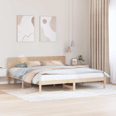 Sängyn runko päätyllä Luonnollinen 6FT Super King Size