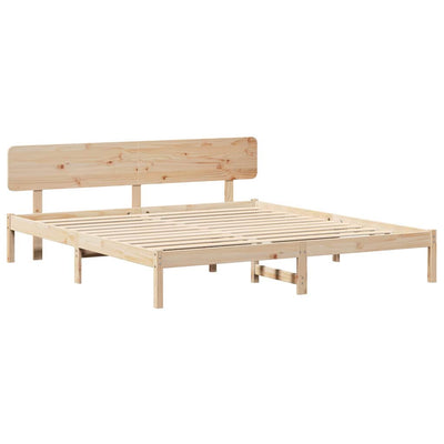 Sängyn runko päätyllä Luonnollinen 6FT Super King Size