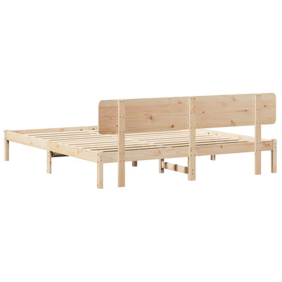 Sängyn runko päätyllä Luonnollinen 6FT Super King Size