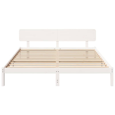 Sängyn runko päätyllä Valkoinen 6FT Super King Size