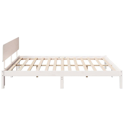 Sängyn runko päätyllä Valkoinen 6FT Super King Size