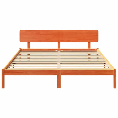 Sängyn runko päätyllä Vaha ruskea 6FT Super King Size