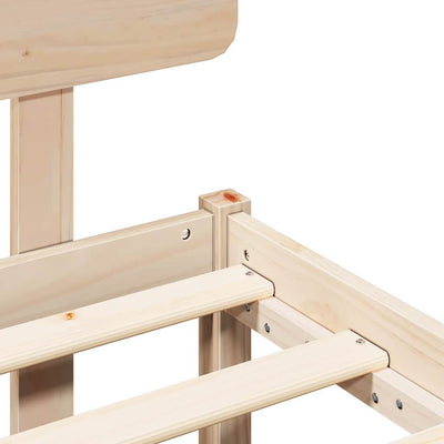 Luonnollinen sängyn runko päätyllä Eugeniu 160x200cm