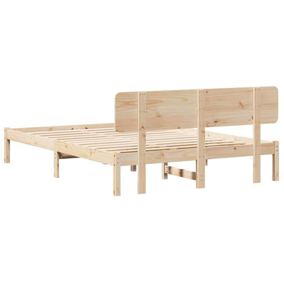Sängyn runko päätyllä Luonnollinen 5FT King Size