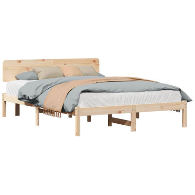Sängyn runko päätyllä Luonnollinen 5FT King Size
