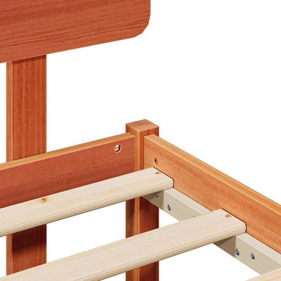 Sängyn runko päätyllä Vaha ruskea 5FT King Size
