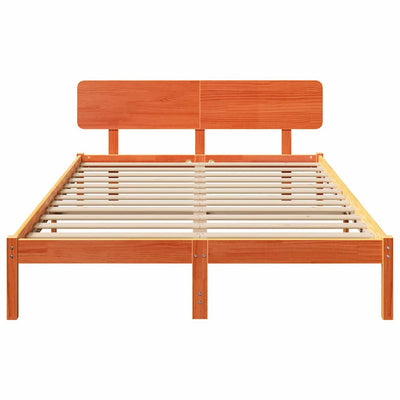 Sängyn runko päätyllä Vaha ruskea 5FT King Size