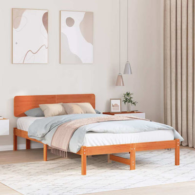 Sängyn runko päätyllä Vaha ruskea 4FT Small Double