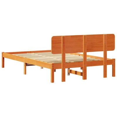 Sängyn runko päätyllä Vaha ruskea 4FT Small Double