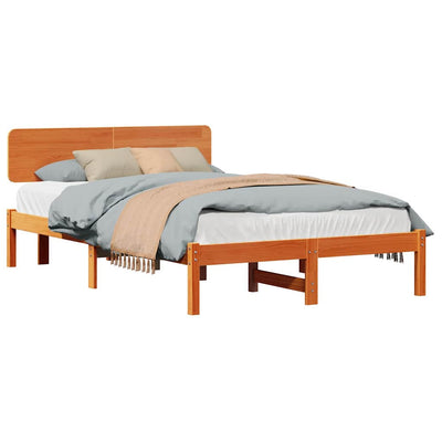 Sängyn runko päätyllä Vaha ruskea 4FT Small Double