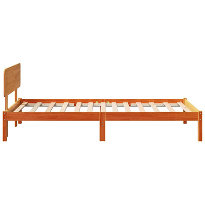 Sängyn runko päätyllä Vaha ruskea 80 x 200 cm