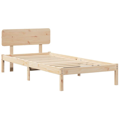 Sängyn runko päätyllä Luonnollinen 3FT Single