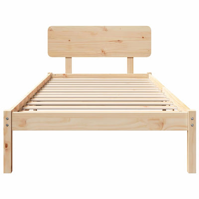 Sängyn runko päätyllä Luonnollinen 3FT Single