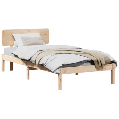 Sängyn runko päätyllä Luonnollinen 3FT Single