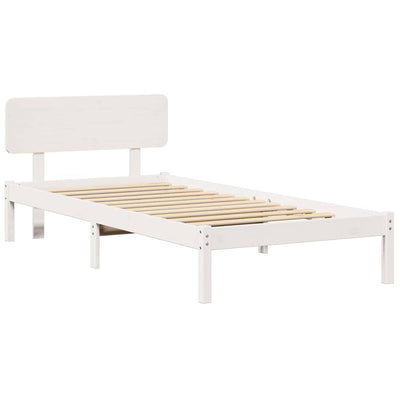 Sängyn runko päätyllä Valkoinen 3FT Single