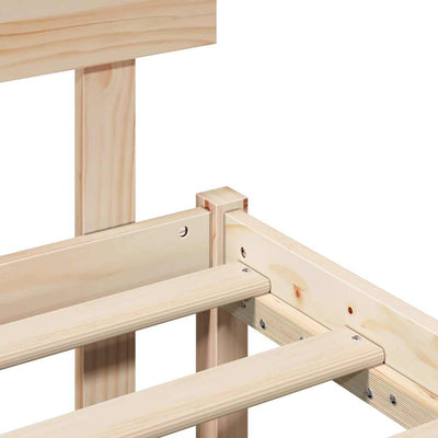 Ruskea sängyn runko päätyllä Antje 6FT Super King Size (mänty)