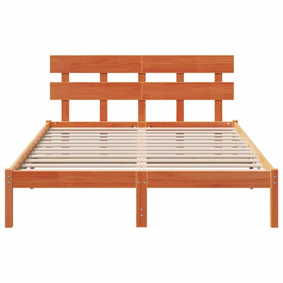 Sängyn runko päätyllä Ruskea 5FT King Size Täysi Mänty
