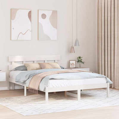 Sängyn runko päätyllä Ruskea 140 x 200 cm Täysi Mänty