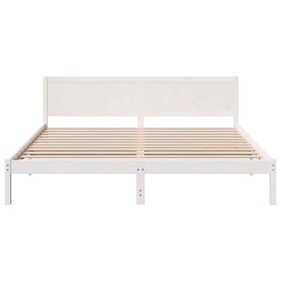Sängyn runko Valkoinen 6FT Super King Size Täysi Mänty