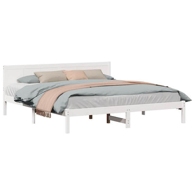 Valkoinen sängyn runko Ilici 6FT Super King Size (mänty)