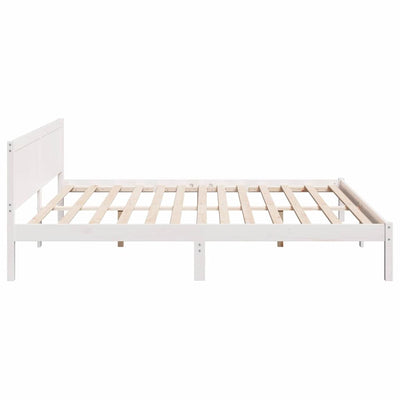 Sängyn runko Valkoinen 6FT Super King Size Täysi Mänty