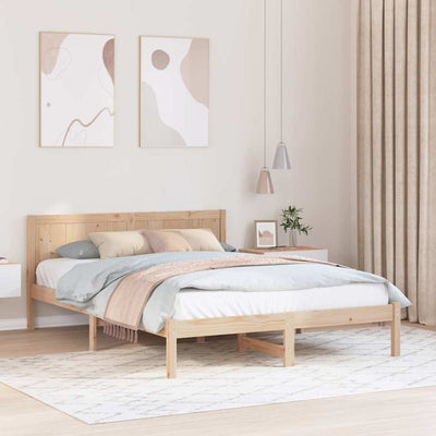Sängyn runko Ruskea 160 x 200 cm Täysi Mänty