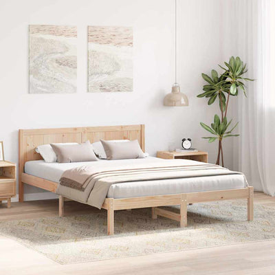 Sängyn runko Ruskea 160 x 200 cm Täysi Mänty
