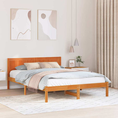 Sängyn runko Ruskea 160 x 200 cm Täysi Mänty