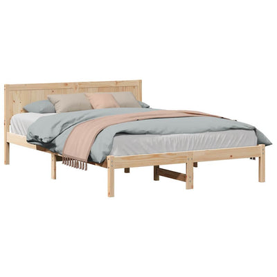 Ruskea sängyn runko Micandru 5FT King Size (mänty)