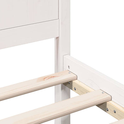Sängyn runko Valkoinen 5FT King Size Täysi Mänty
