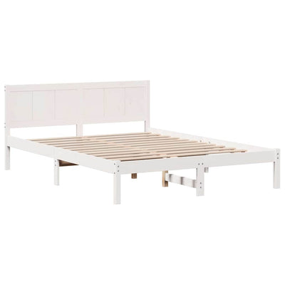 Valkoinen sängyn runko Scarlatescu 5FT King Size (mänty)