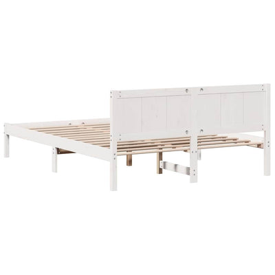 Sängyn runko Valkoinen 5FT King Size Täysi Mänty