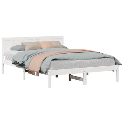 Valkoinen sängyn runko Scarlatescu 5FT King Size (mänty)