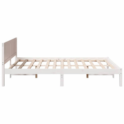 Sängyn runko Valkoinen 5FT King Size Täysi Mänty