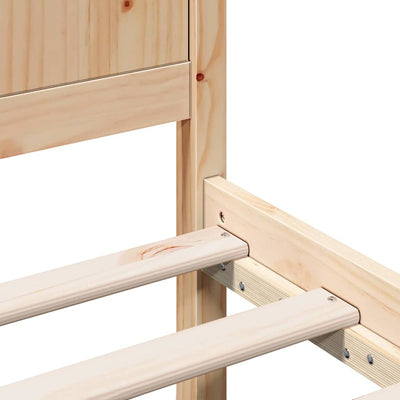 Sängyn runko Ruskea 4FT Small Double Täysi Mänty