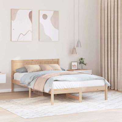 Sängyn runko Ruskea 4FT Small Double Täysi Mänty