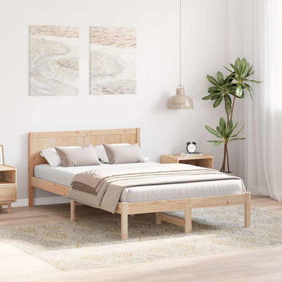 Sängyn runko Ruskea 4FT Small Double Täysi Mänty