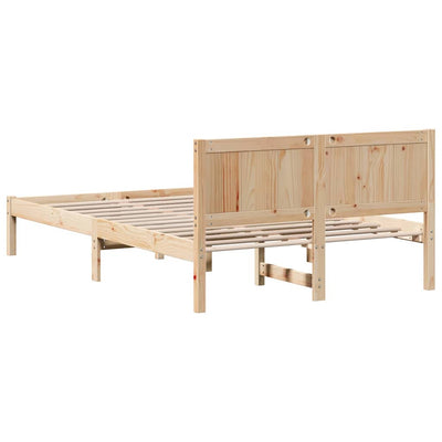 Sängyn runko Ruskea 4FT Small Double Täysi Mänty